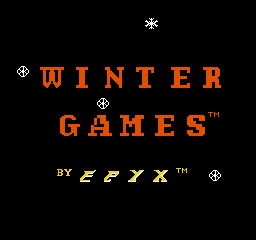 Winter Games Title Screen
